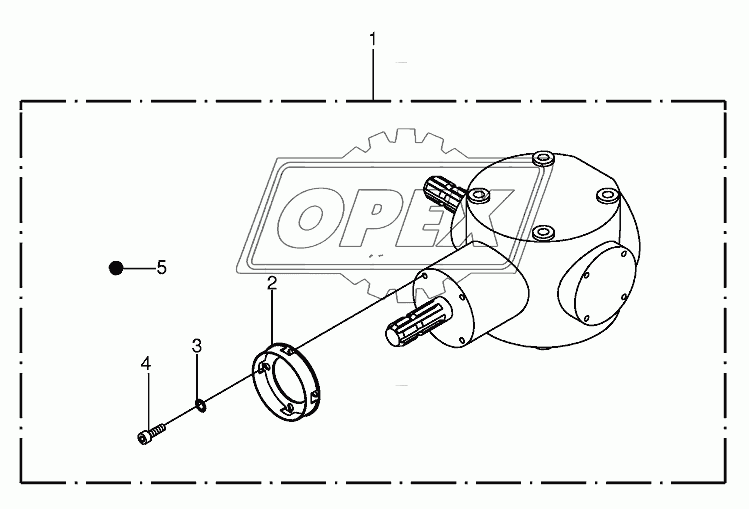 Gearbox - cw rotating Green