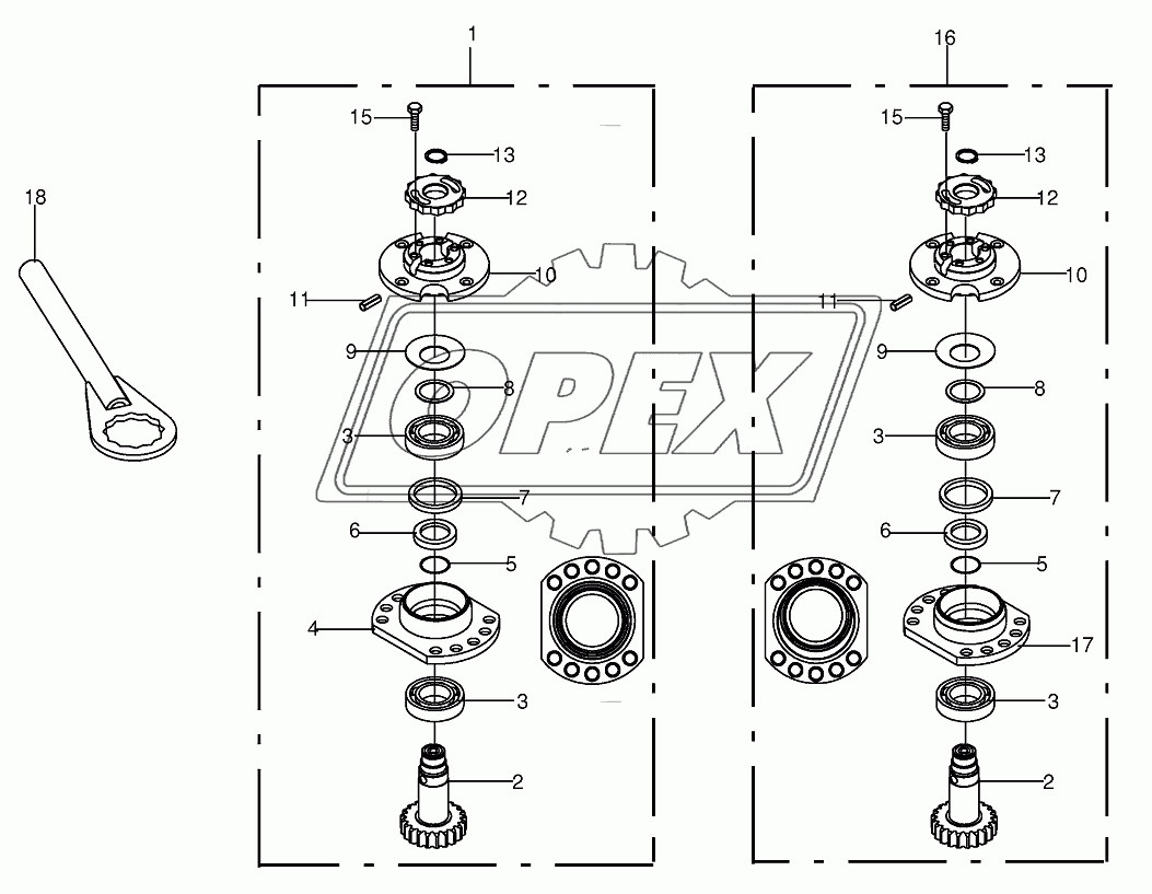 Bearing housing - SafeCut INSIDE