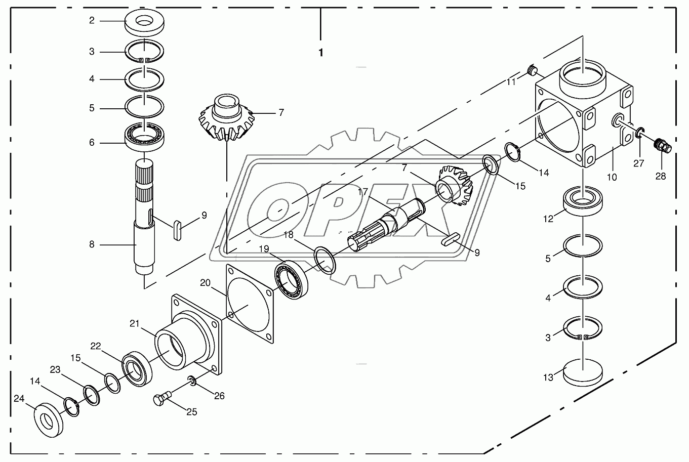 Swing gearbox (475000-523999)