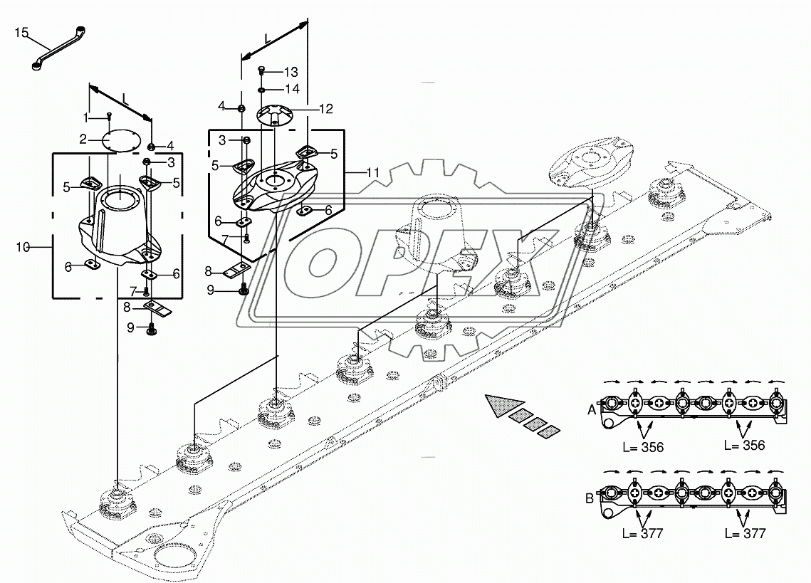 Blade fastening 1