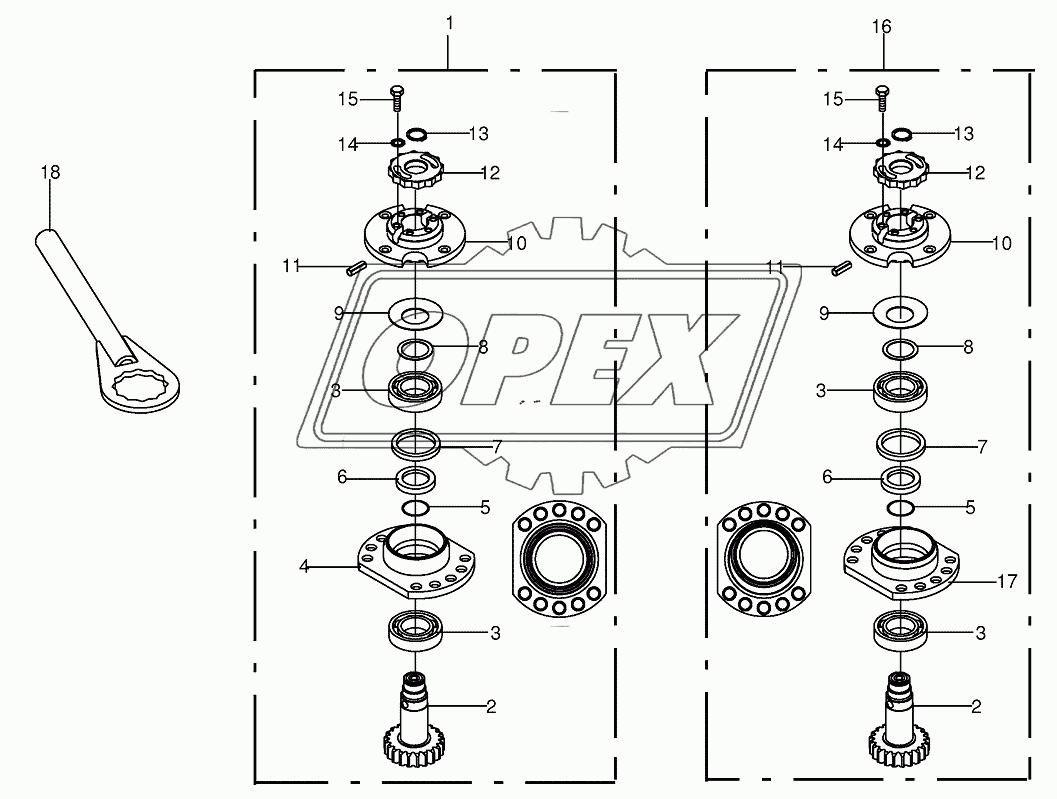 Bearing housing - SafeCut INSIDE