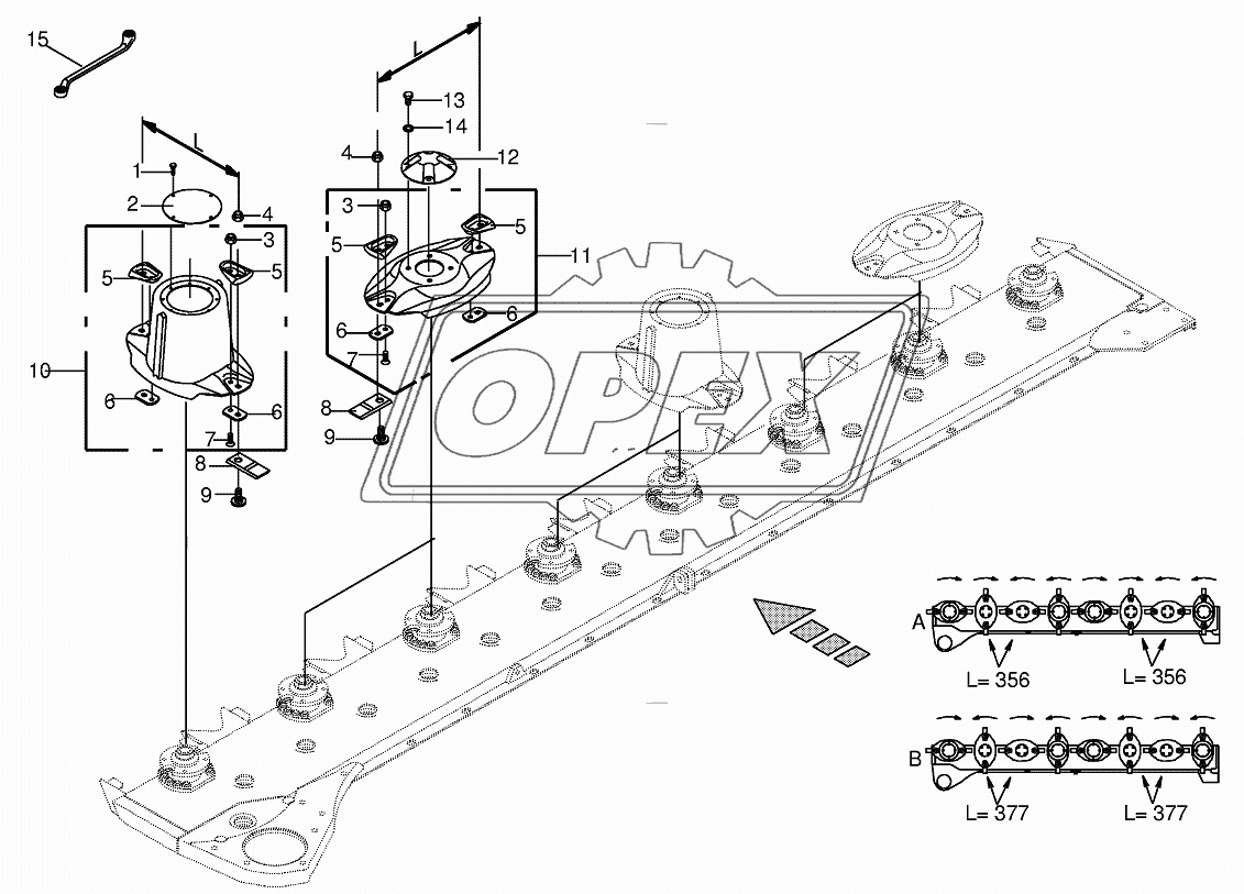 Blade fastening 1