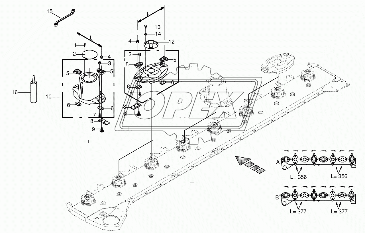 Blade fastening 1