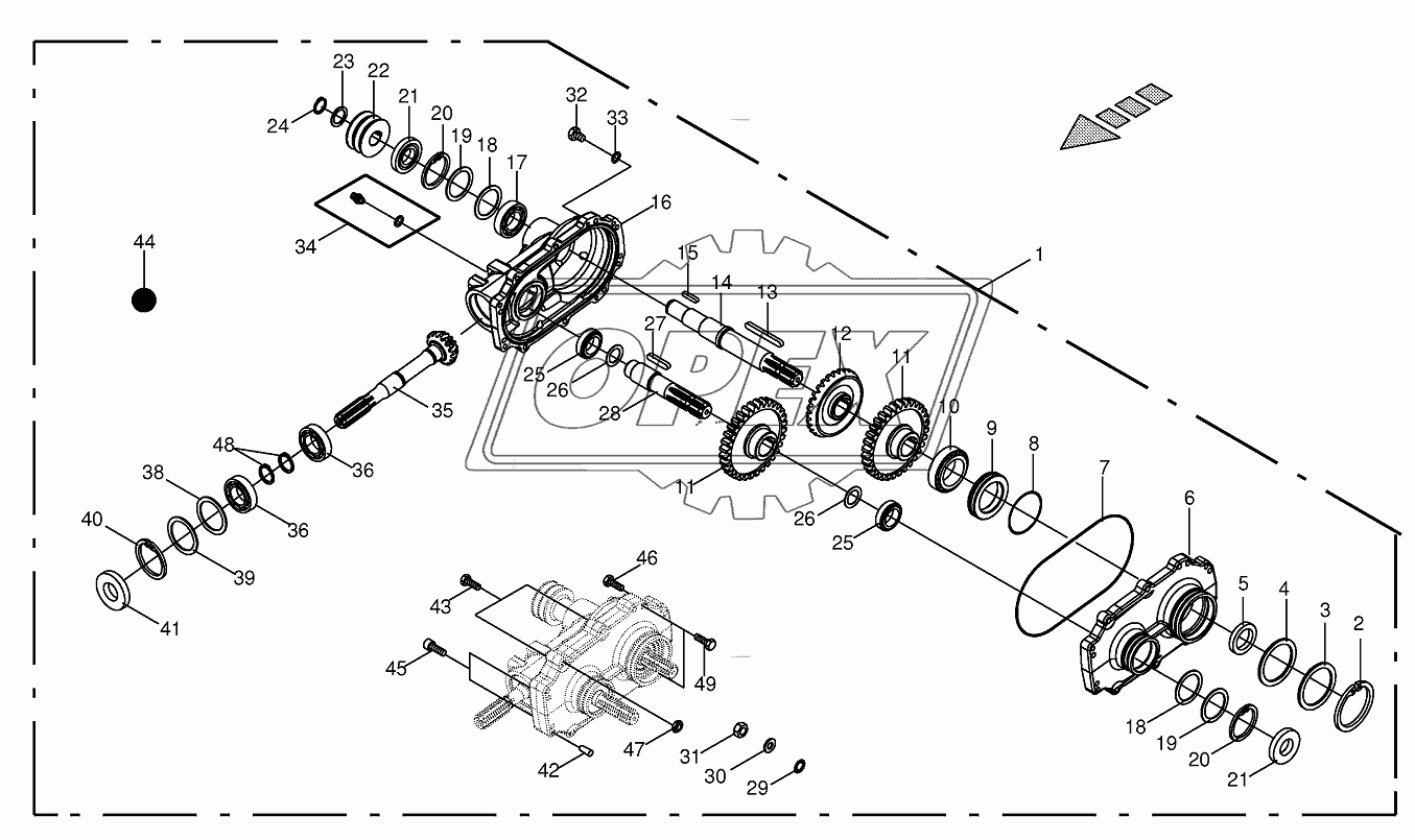 Auxiliary gearbox