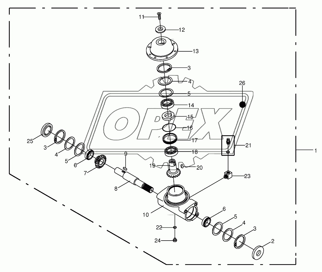 Fettler gear left-inside 822346-860000