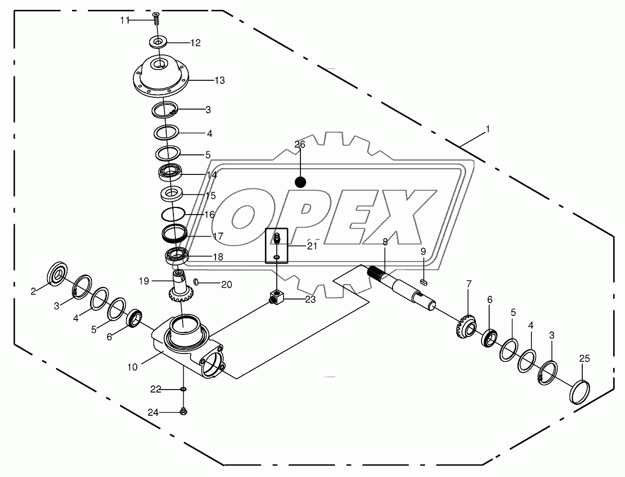 Fettler gear right-inside 822346-860000