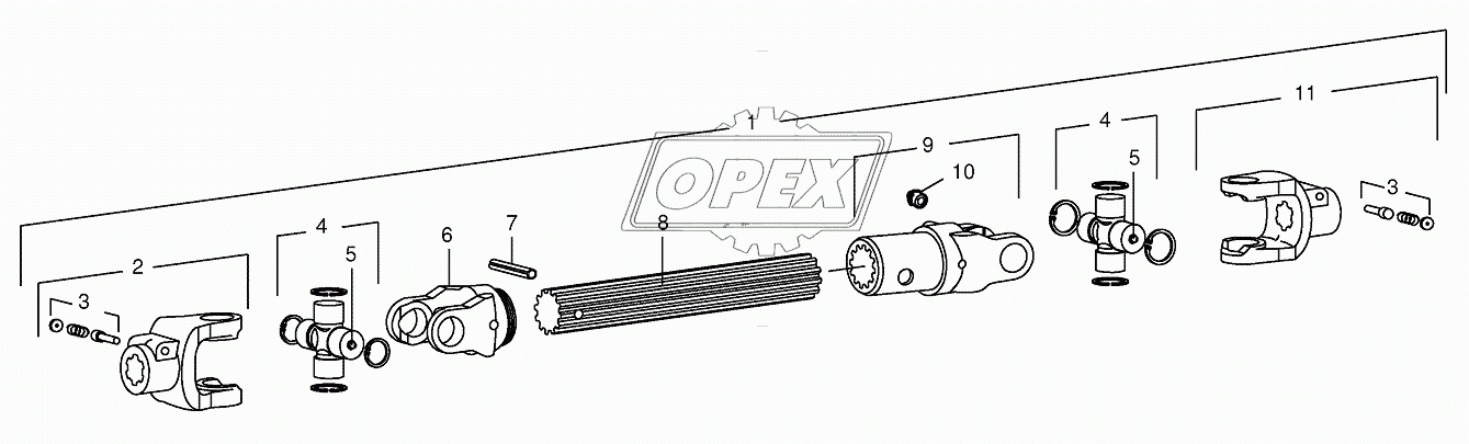 Pto drive shaft-JD