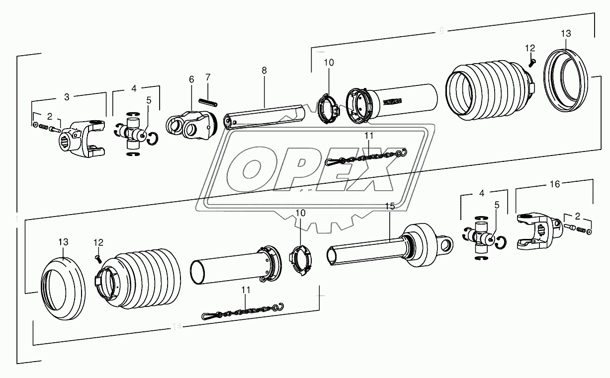 Pto drive shaft-NH 2