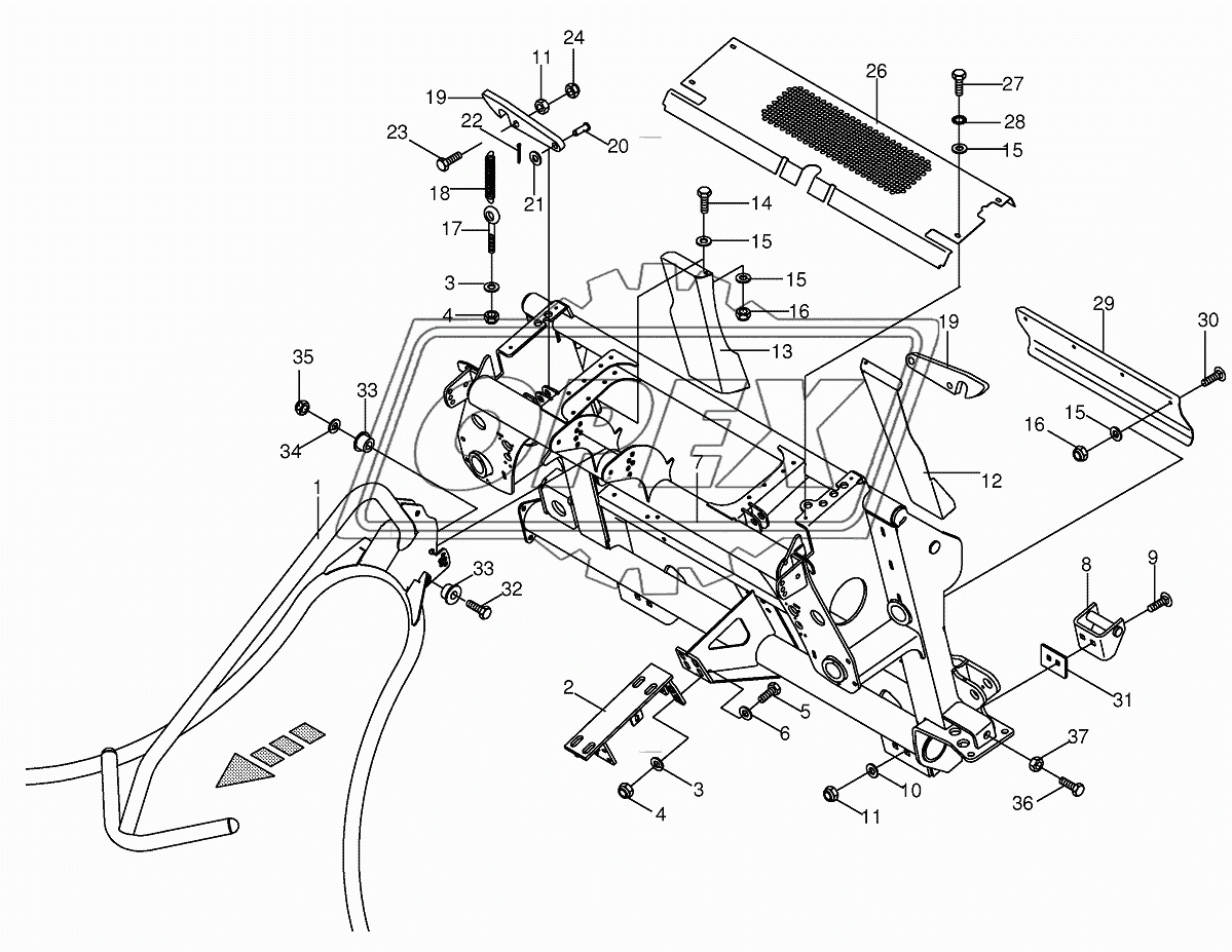 Adapter frame