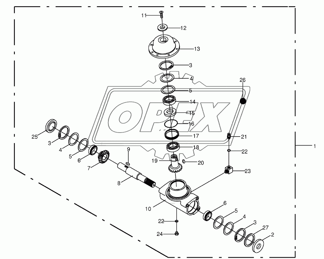 Fettler gear right - inside