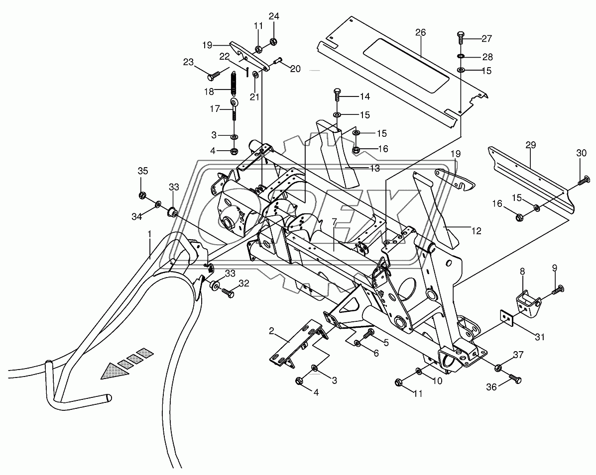 Adapter frame