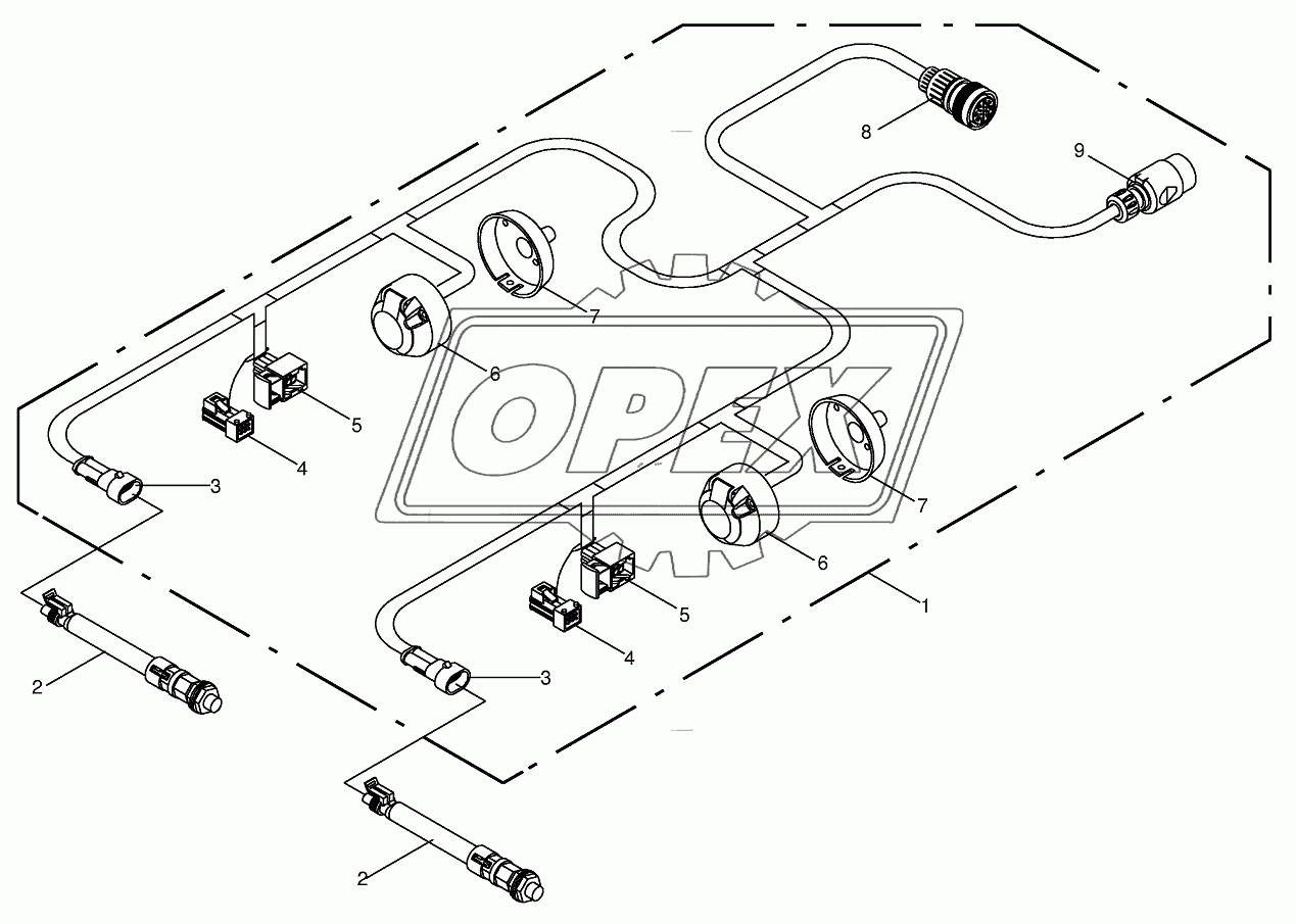 Wiring harness Adapter frame