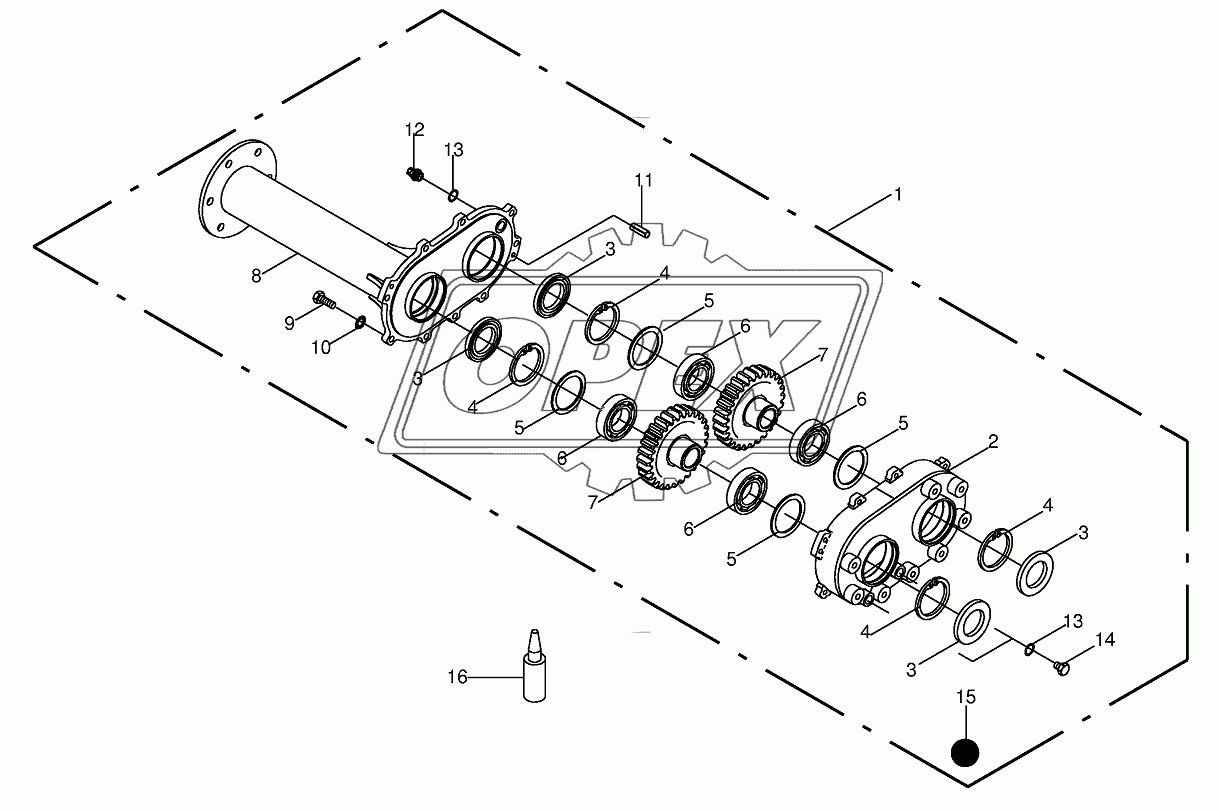 Main transmission-Addition JD/NH