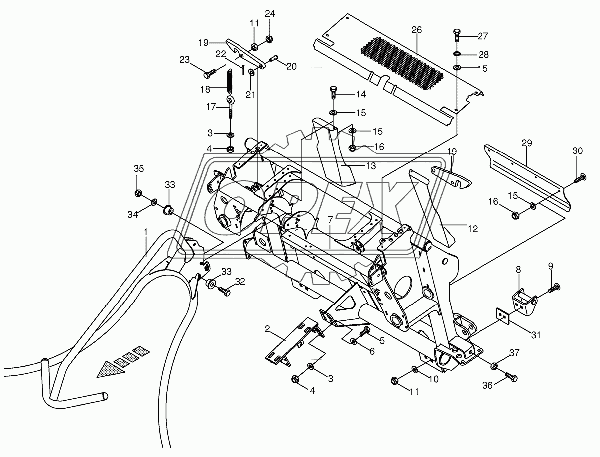 Adapter frame