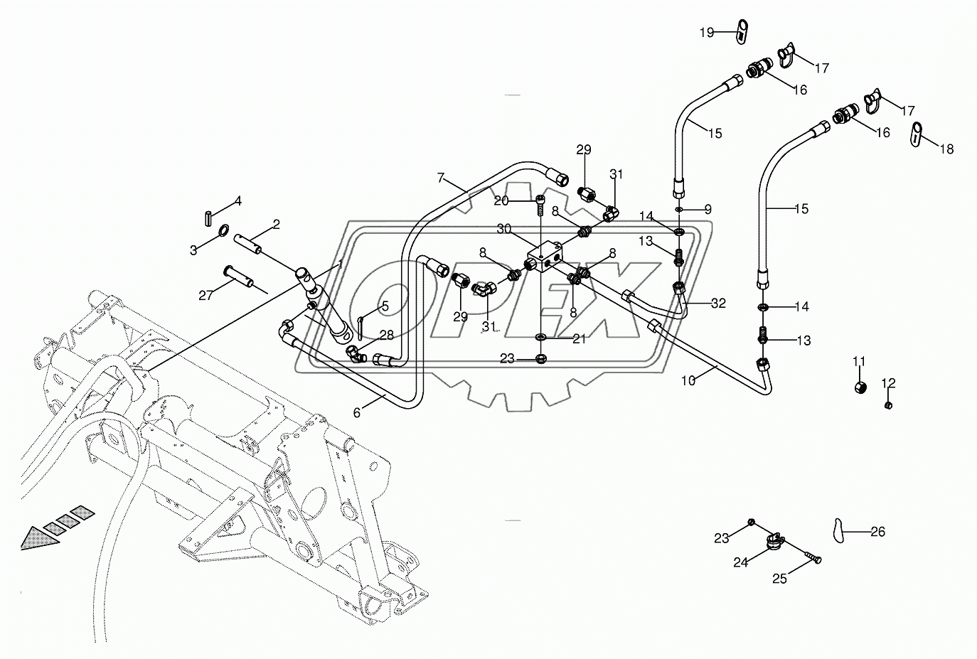 Hydraulics-Plant divider