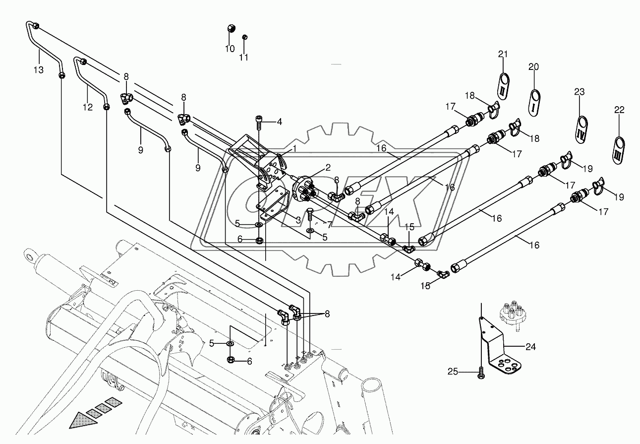 Hydraulics-Frame/Plug 9000