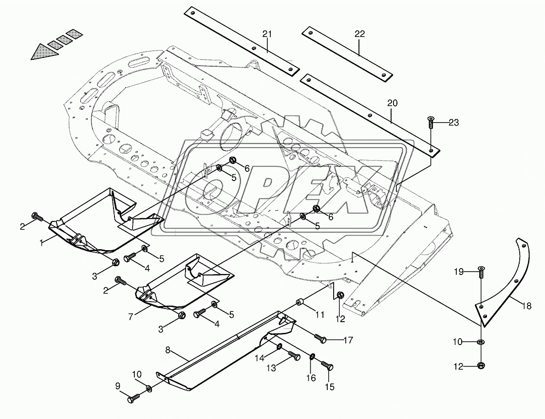 Skid/Wearing rail