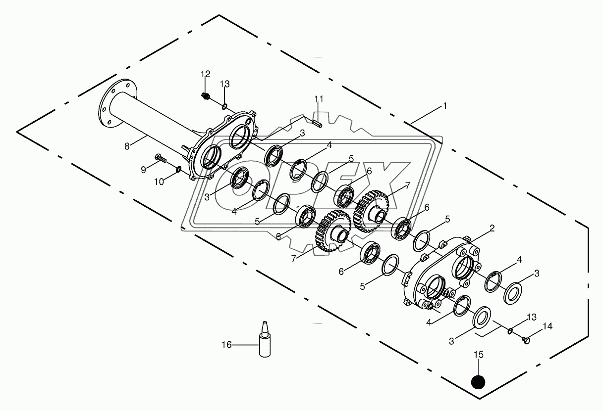 Main transmission - Addition JD/NH