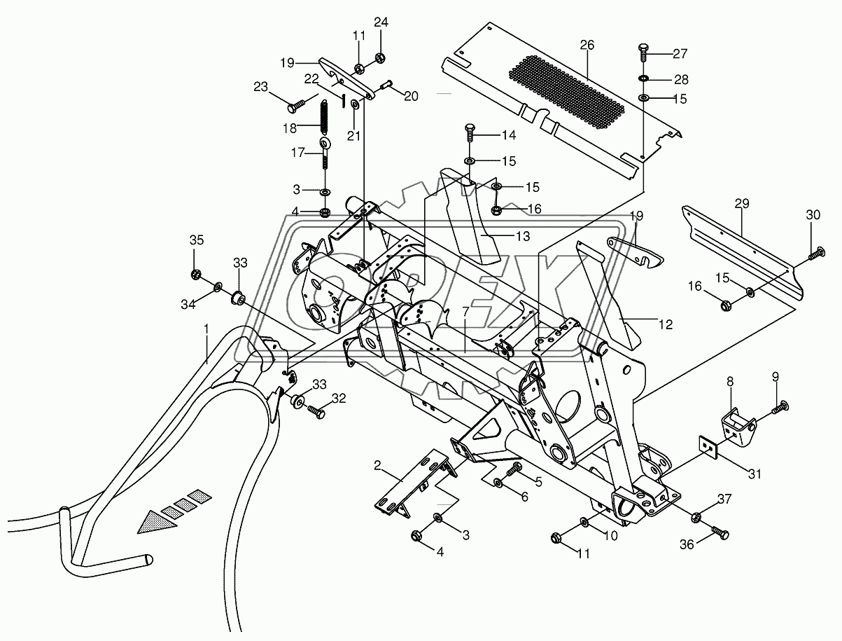 Adapter frame