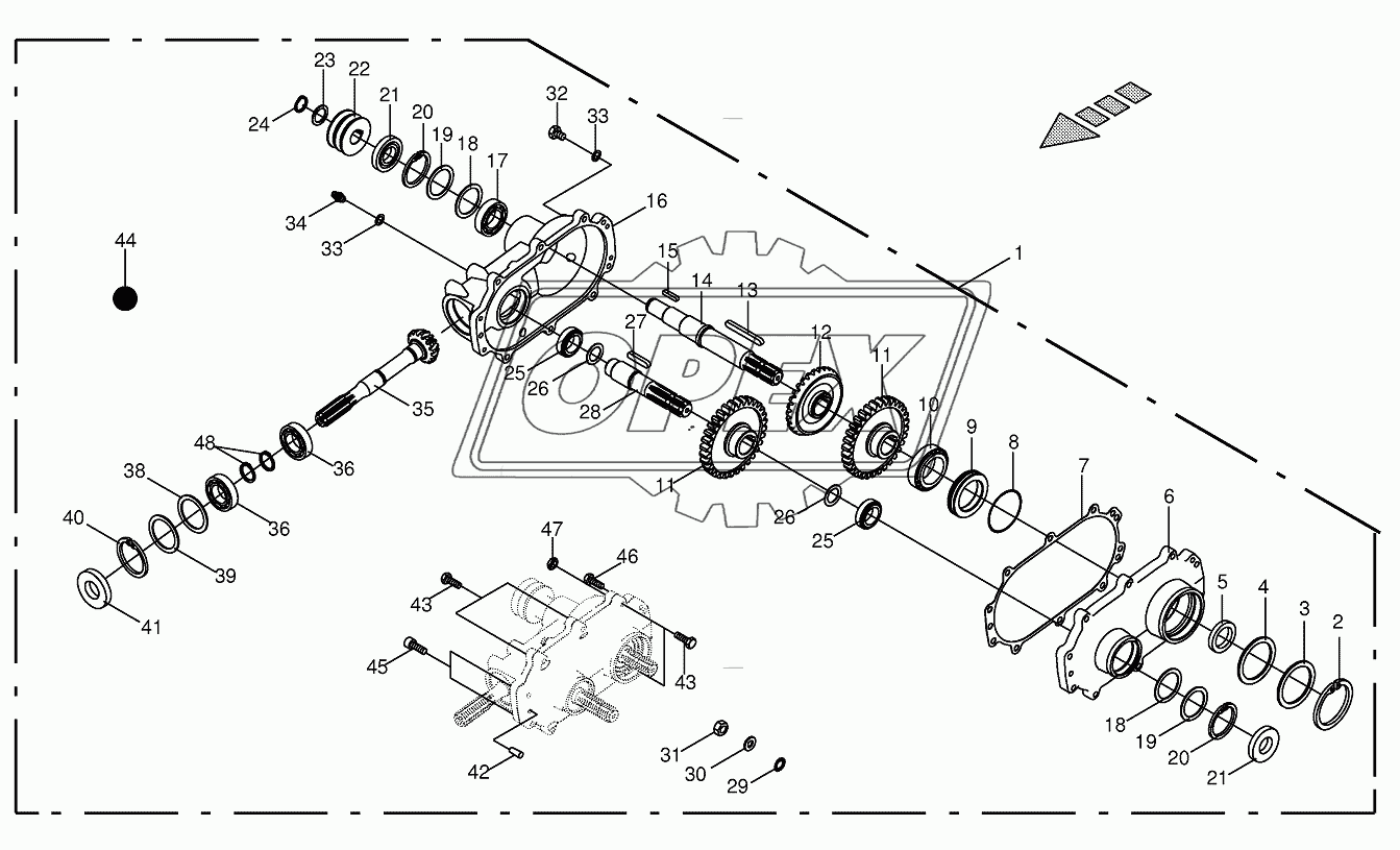 Auxiliary gearbox