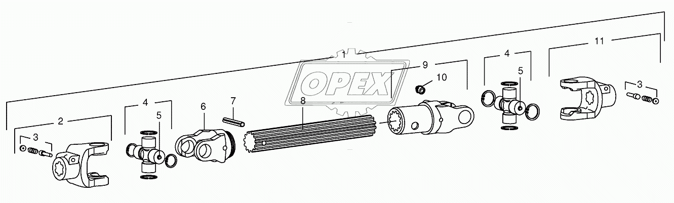 Pto drive shaft-JD