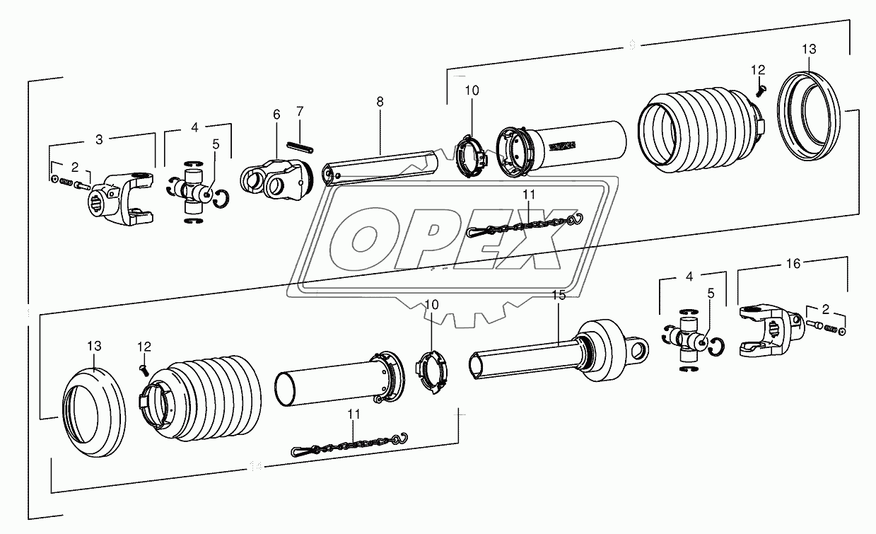 Pto drive shaft-NH 2