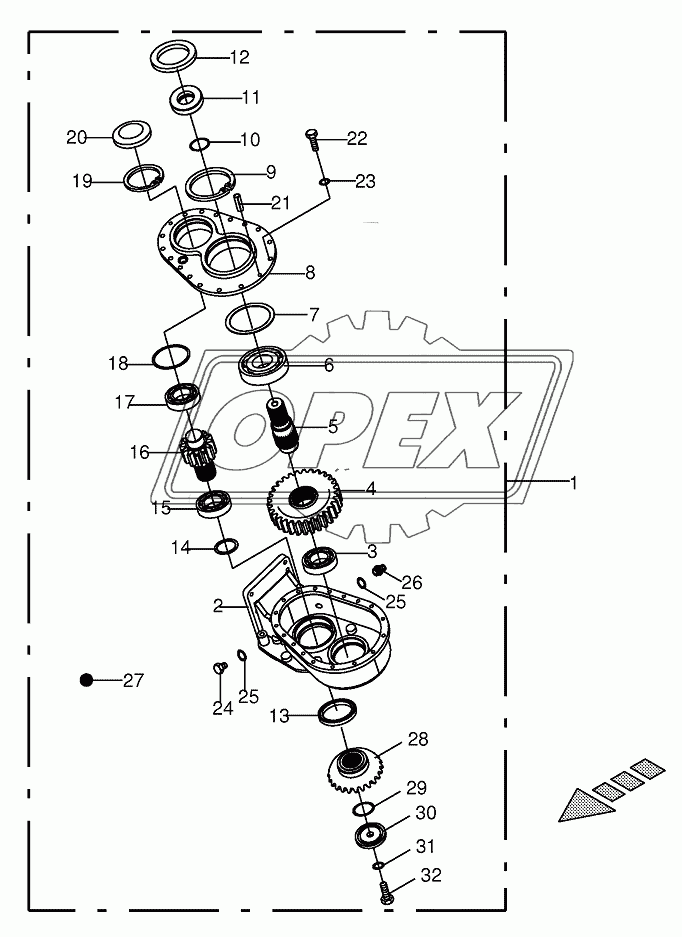 Gearbox housing