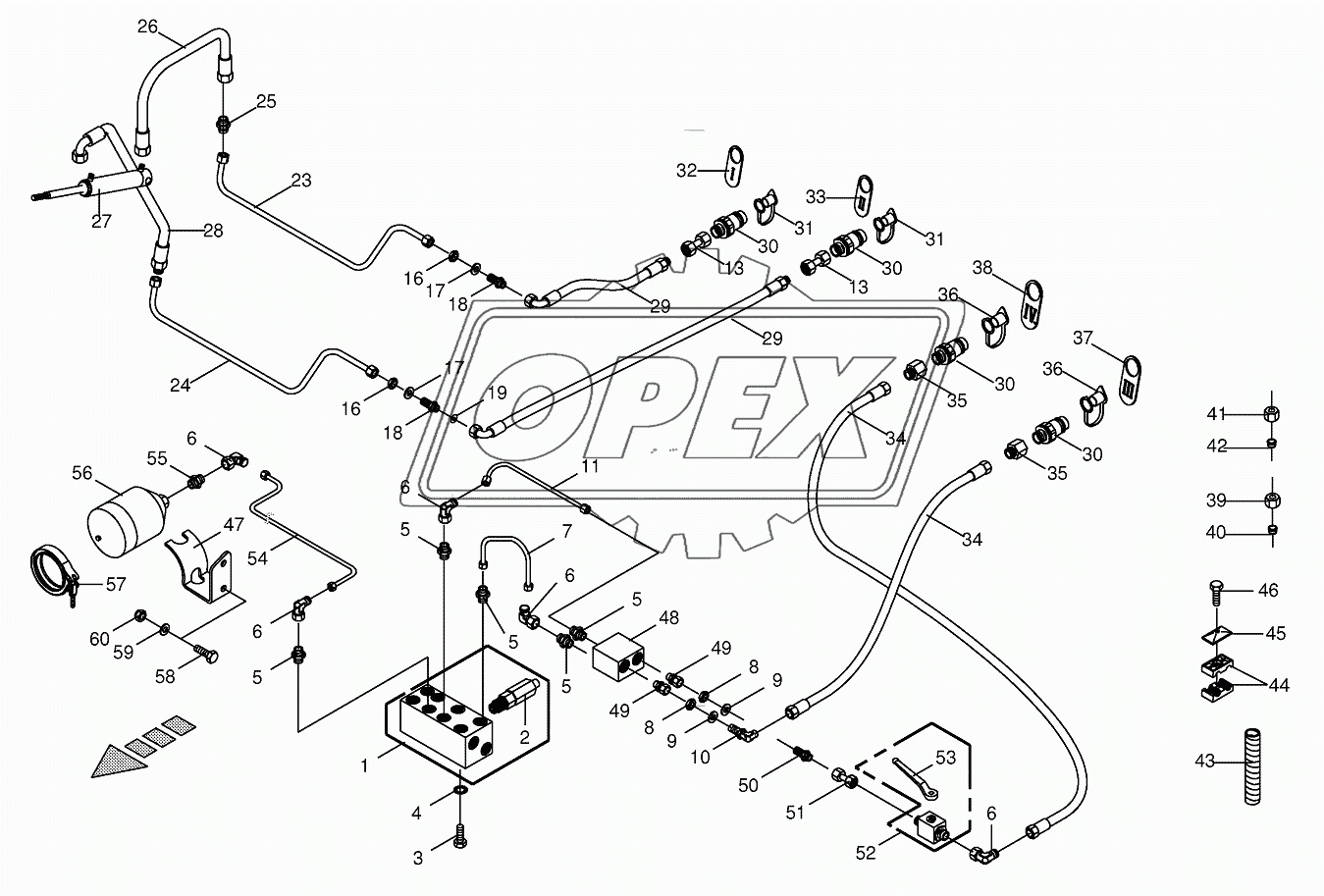 Hydraulics - control bloc 22.0