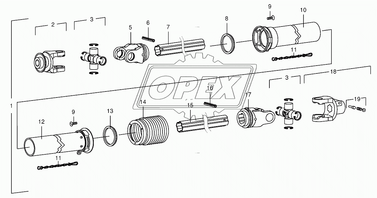 P.T.O shafts 36.0