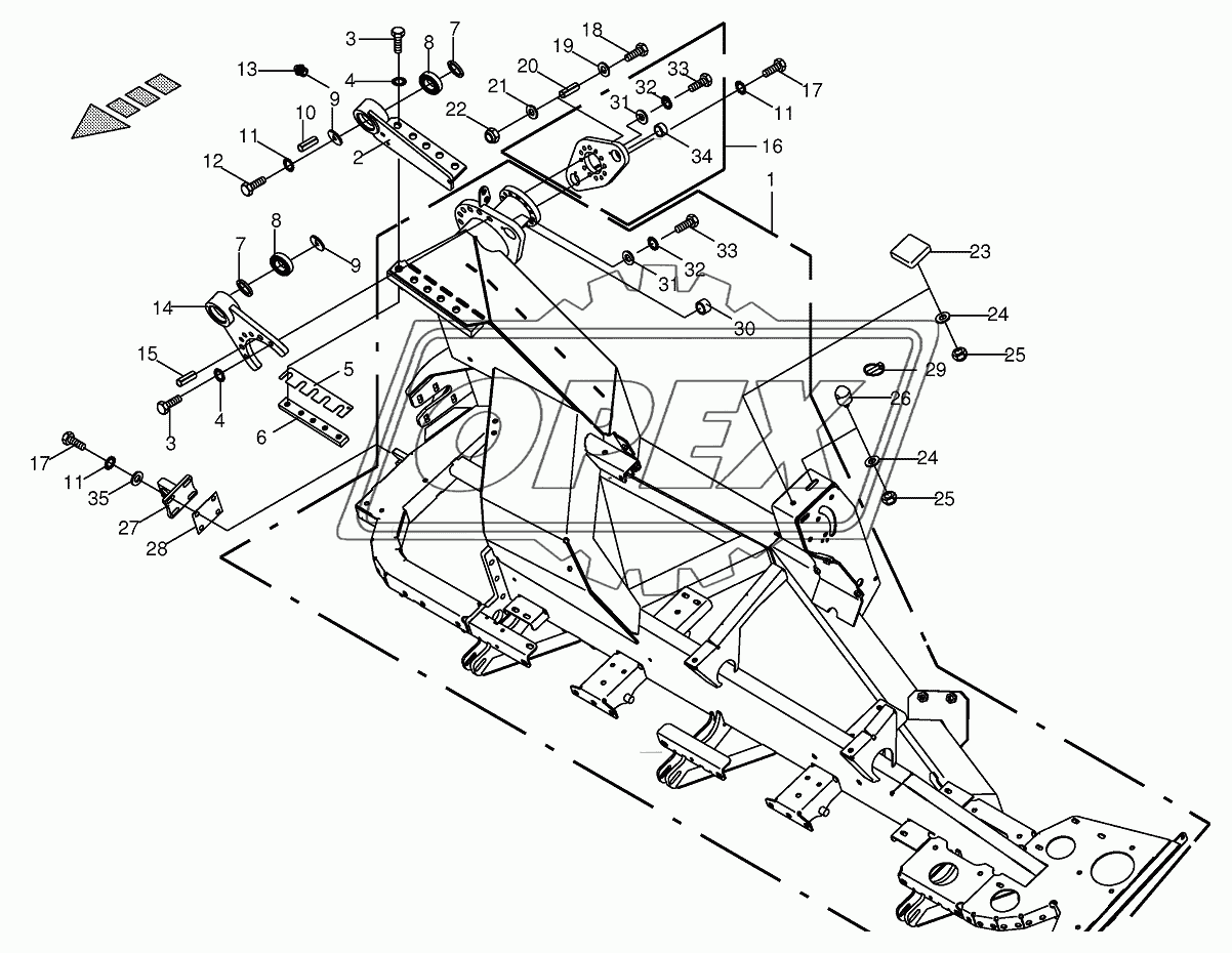 Frame lateral