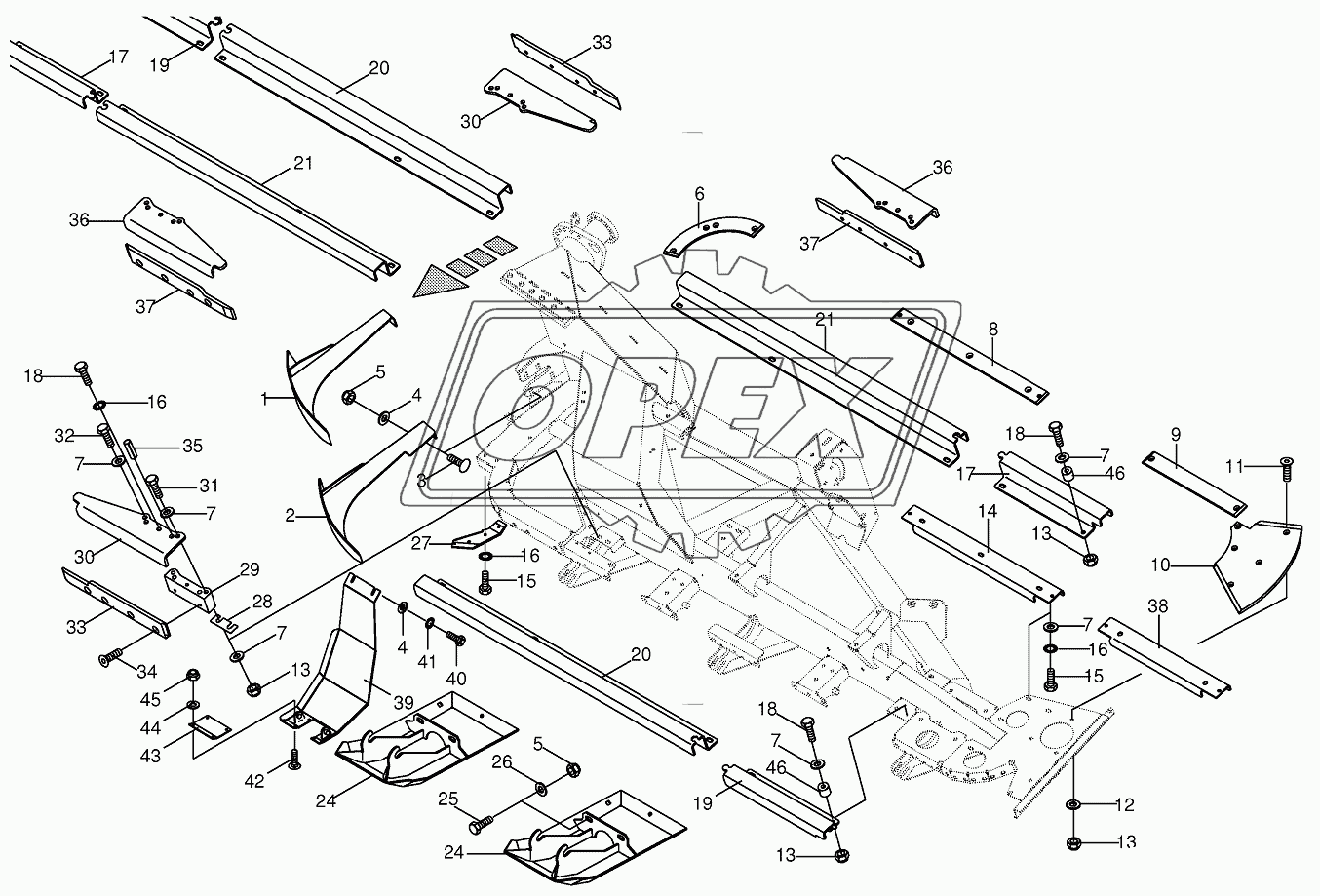 Mounting parts - lateral