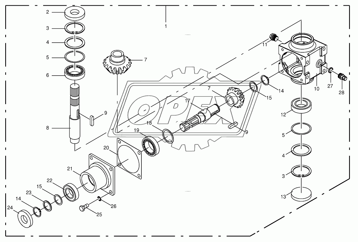 Swing gearbox 820001 -