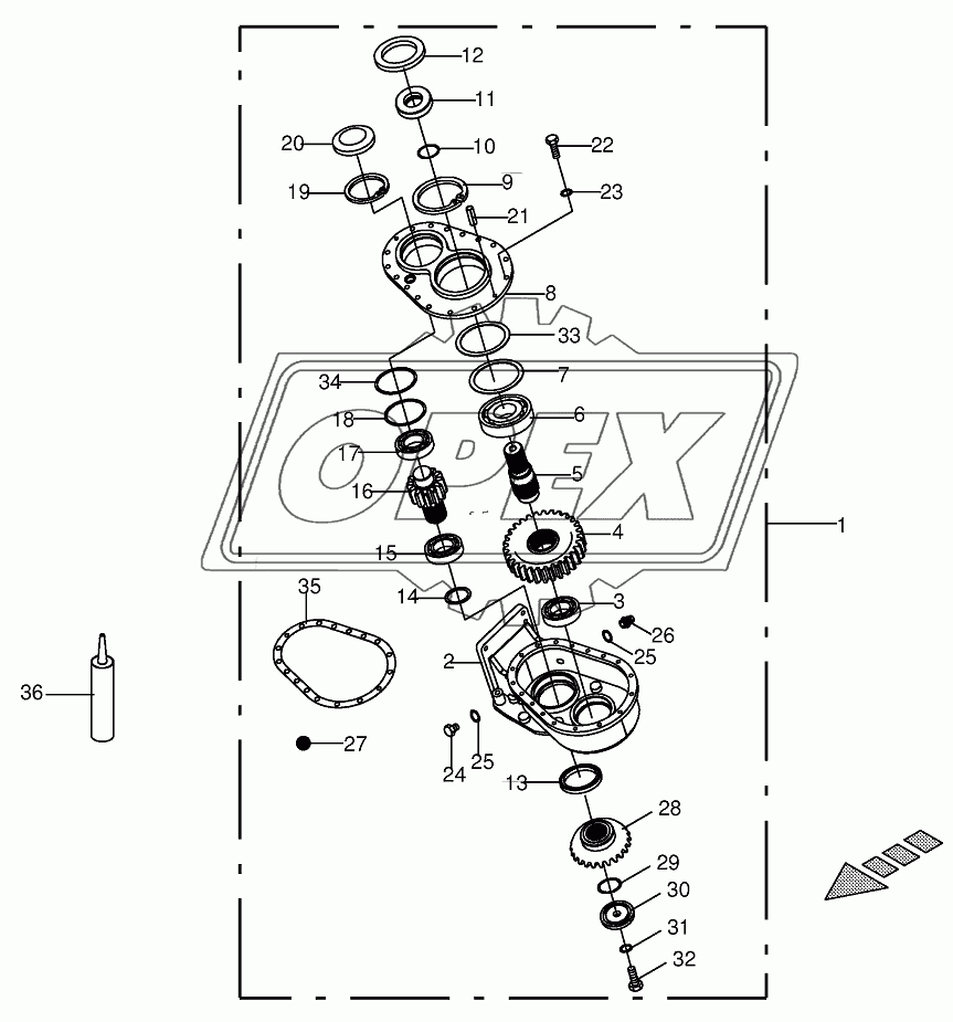 Collector gear 820001 - 825000