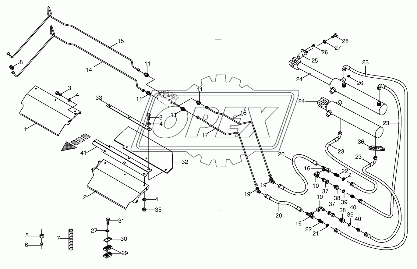 Hydraulics - lift 820001 - 855000