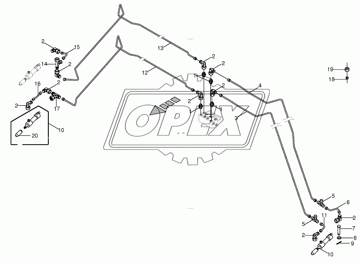 Hydraulics - locking mechanism 820001 - 855000