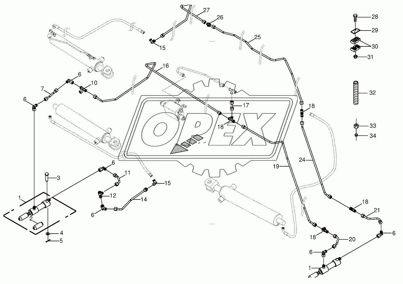 Hydraulics - locking mechanism 855051 -