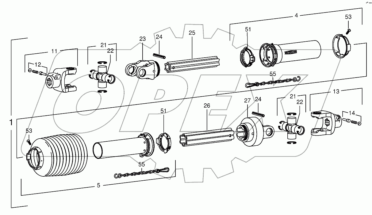 Main Pto shaft 820001 -