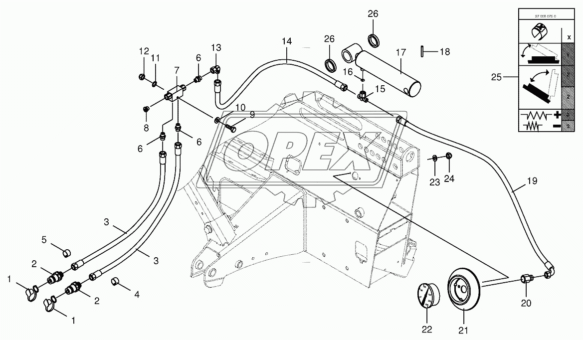 Hydraulic spring compensation