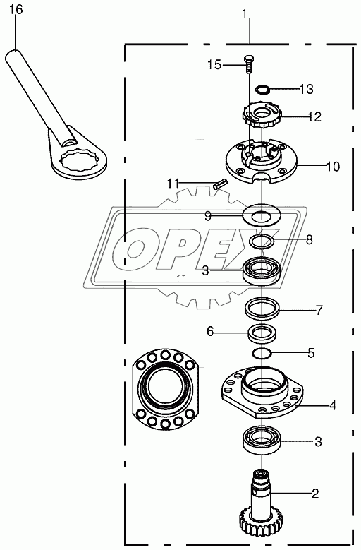 Bearing housing - SafeCut INSIDE