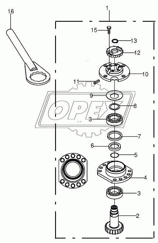 Bearing housing - SafeCut INSIDE