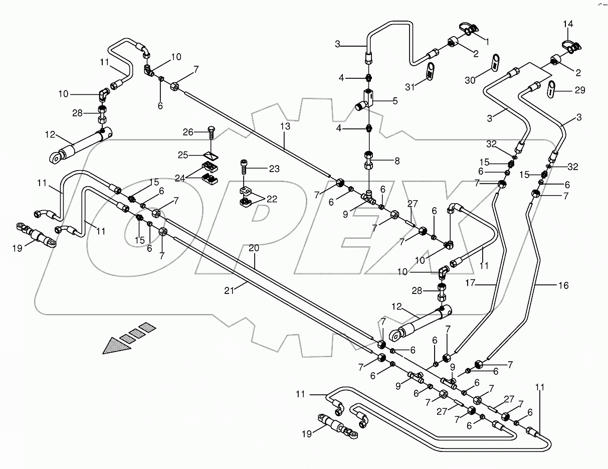 Hydraulics cpl. EF 3800
