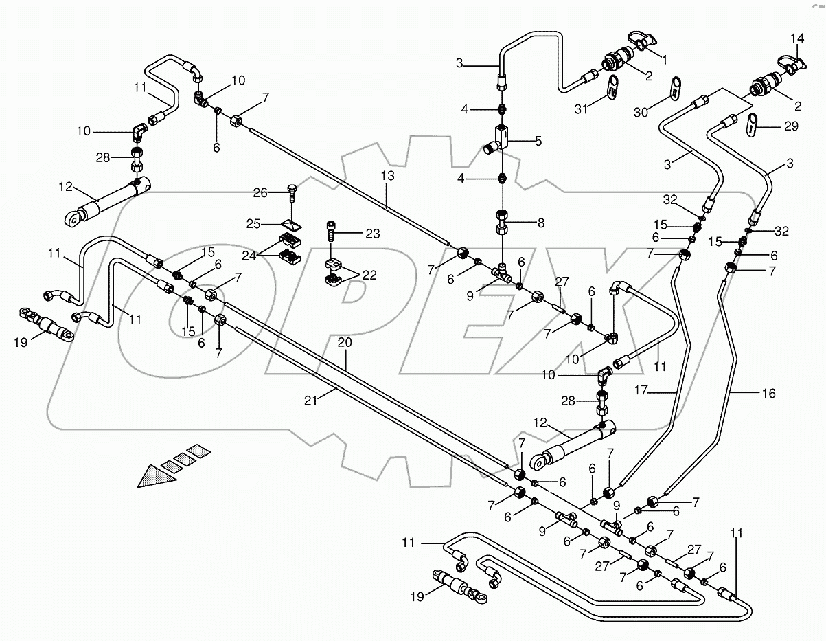 Hydraulics cpl.-EF 3801