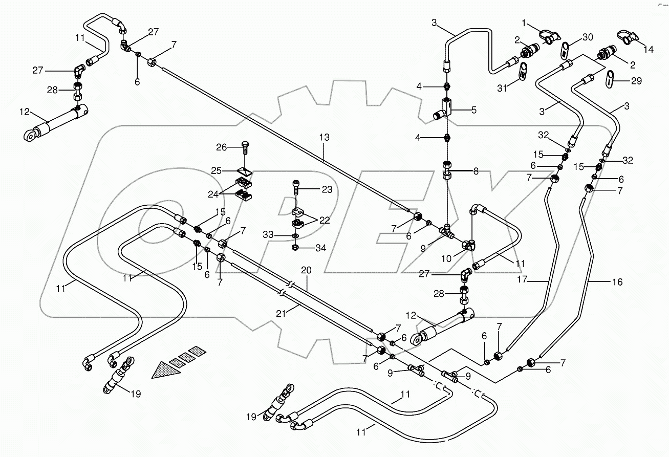 Hydraulics cpl.-EF 3001