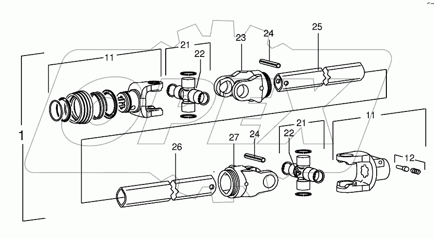 P.T.O shafts-EF 3801