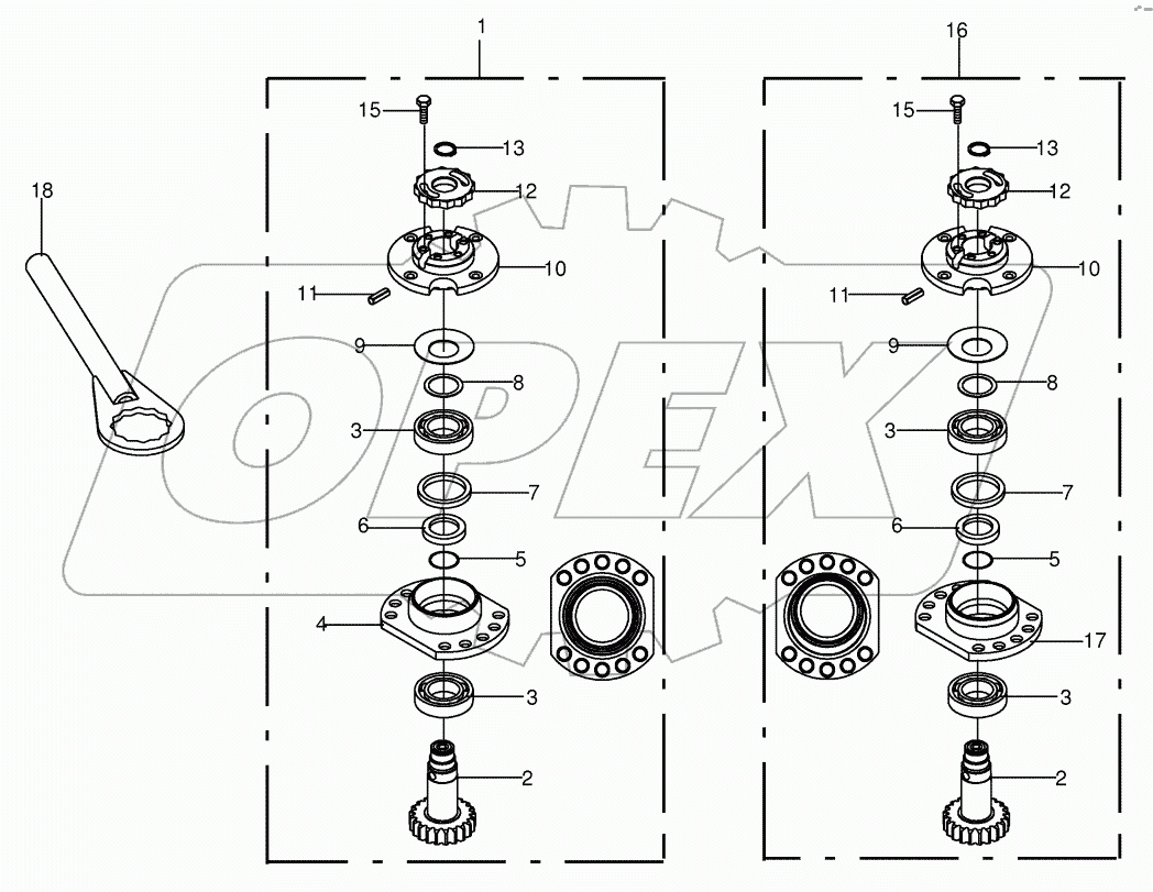 Bearing housing - SafeCut INSIDE
