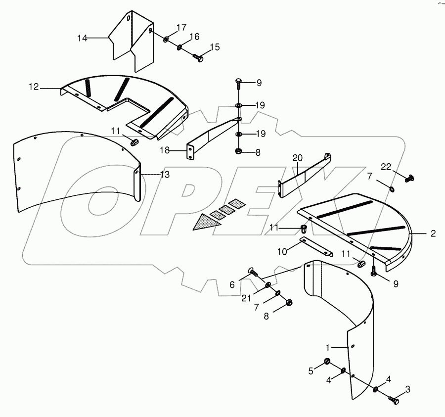 Drum guard 853001 - 886000