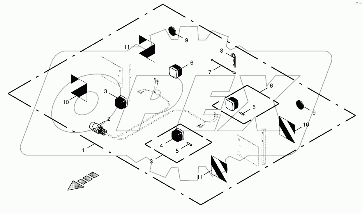Warning panel / lighting