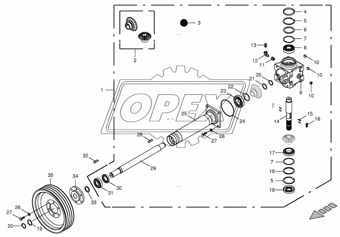 Gearbox - Clockwise 853001 -