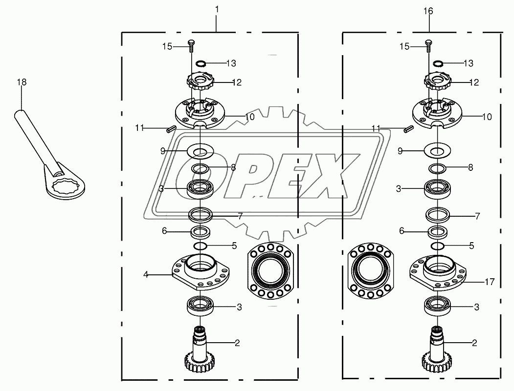 Bearing housing - SafeCut INSIDE