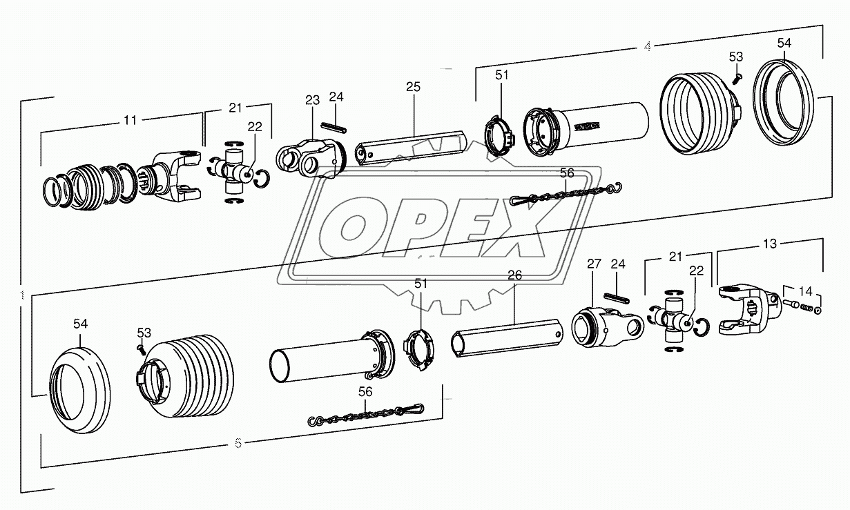 Main Pto shaft 850001 - 851000